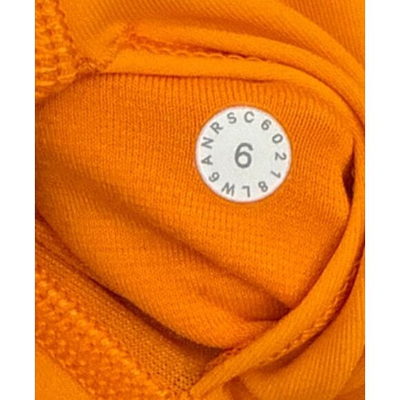 Lululemon Athletic Active Wunder Under Hi-Rise Crop Orange Leggings Size 6 - Picture 5 of 5